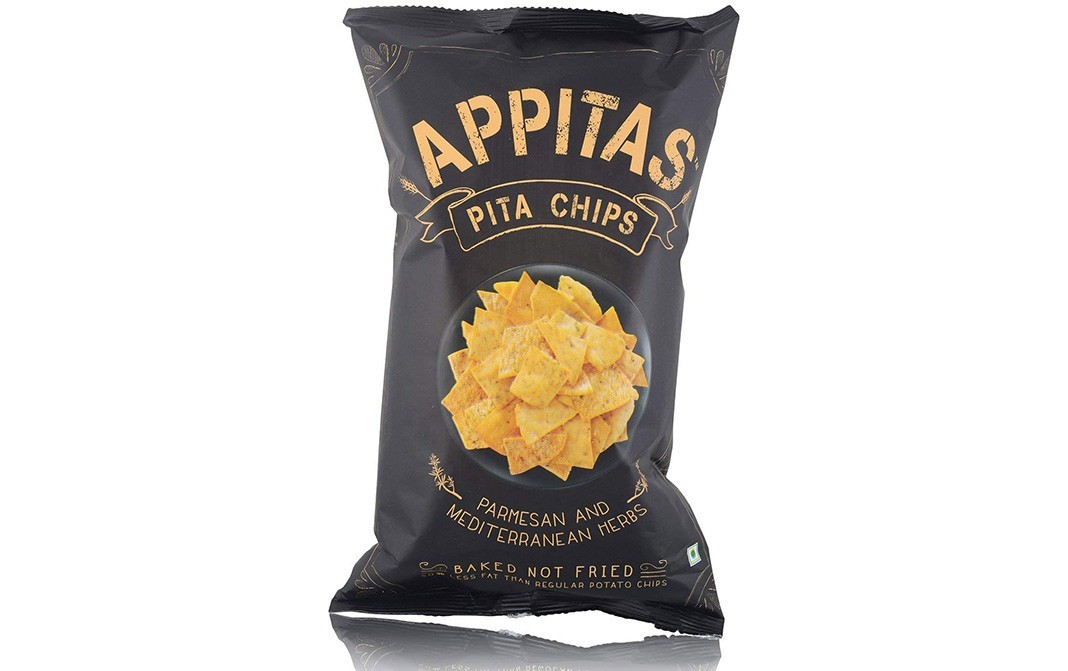 Appitas Pita Chips - Parmesan And Mediterranean Herbs   Pack  150 grams